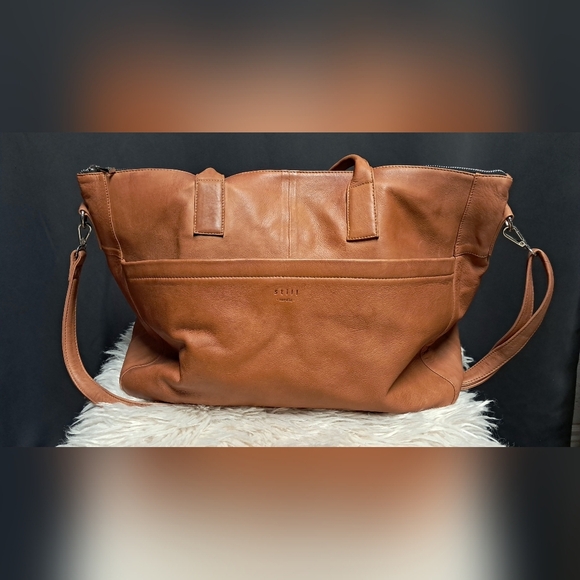 Still Nordic Leather Weekend Tote Bag Like New - Picture 2 of 11